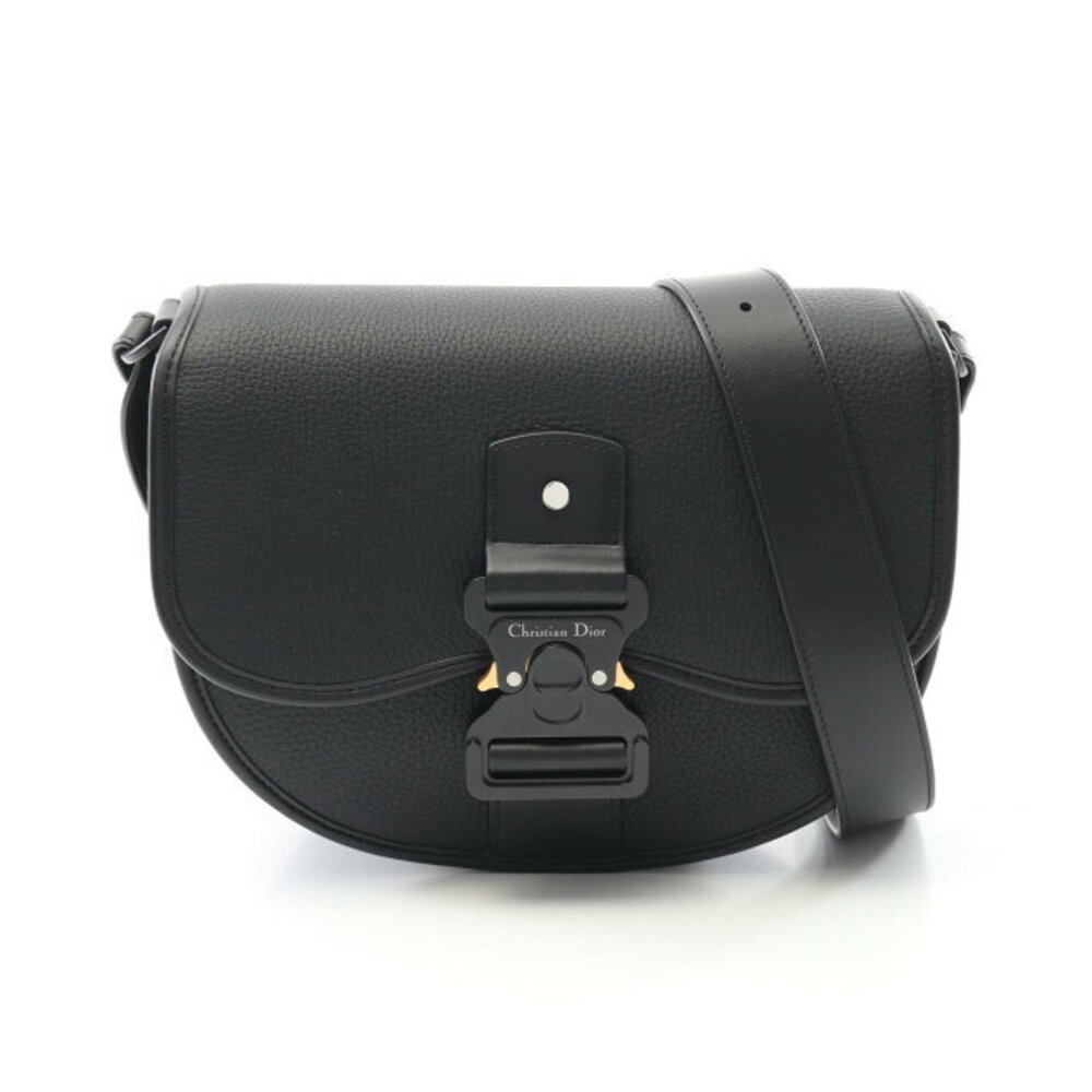 Dior GALLOP Shoulder Bag black leather